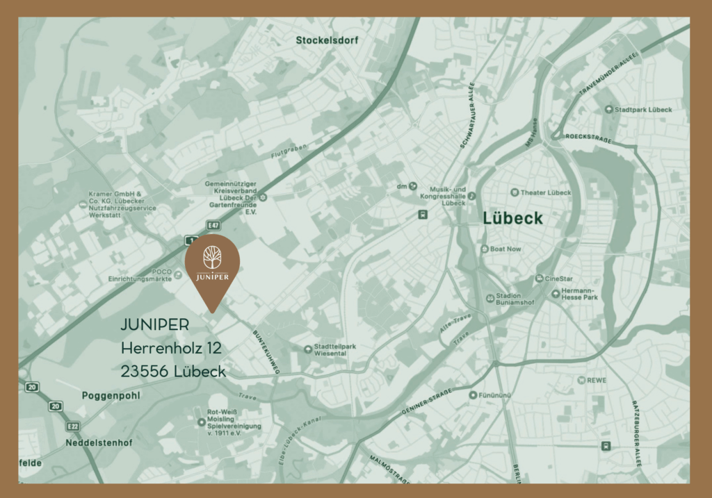 Anreise zur Eventlocation Juniper Lübeck